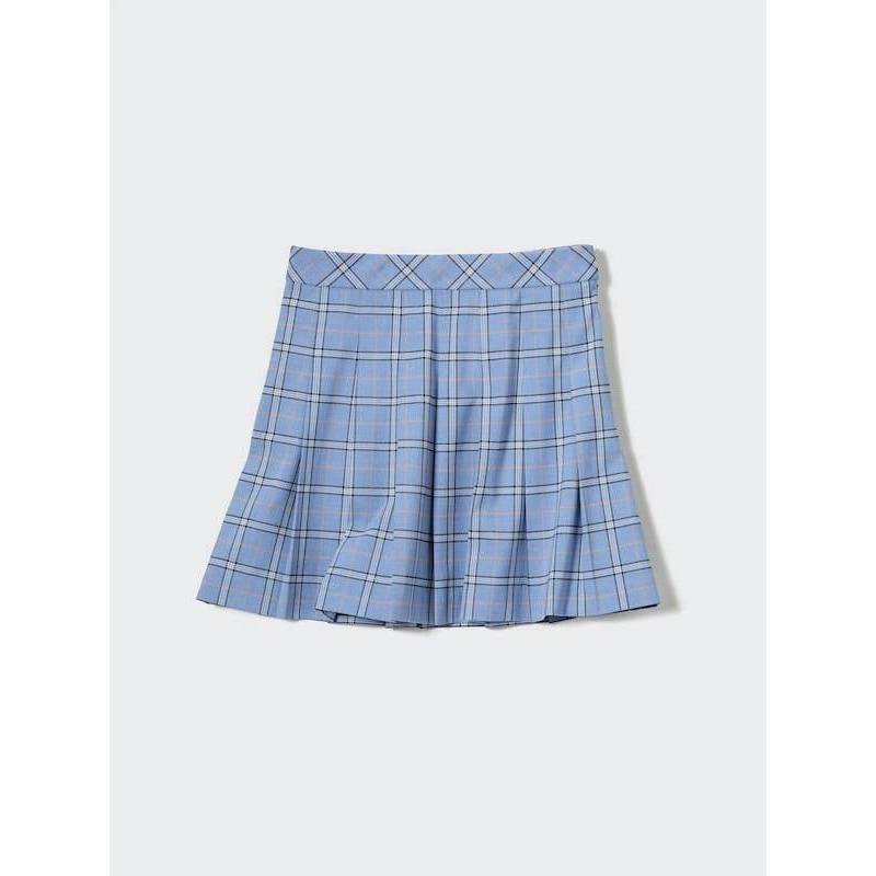 Uniqlo plaid pleated skorts