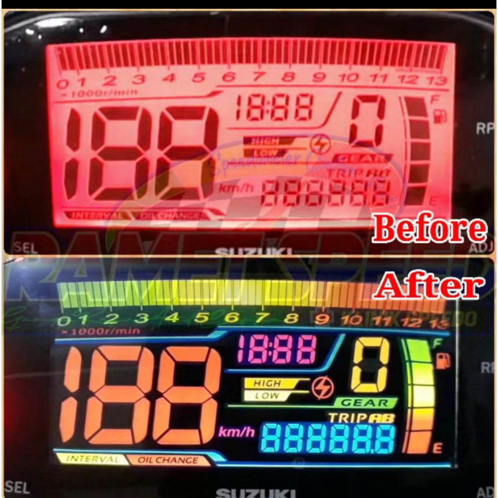 Polarizer speedometer Suzuki Satria FU FI dan Suzuki GSX polaris speedometer suzuki satria fufi suzu