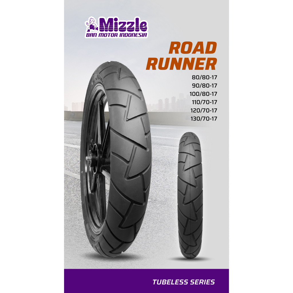 ban motor mizzle ROAD RUNNER ring 17 tubeless