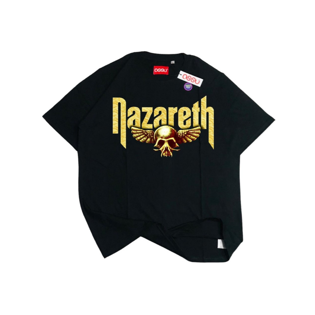 Kaos/T-shirt Pria T-shirt rock retro merek bersama band Nazareth Breathable Nyaman Kualitas Tinggi