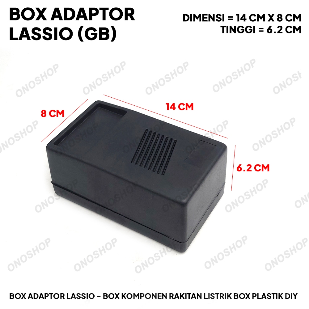 Box Adaptor Lassio - Box Komponen Rakitan Listrik Box Plastik DIY