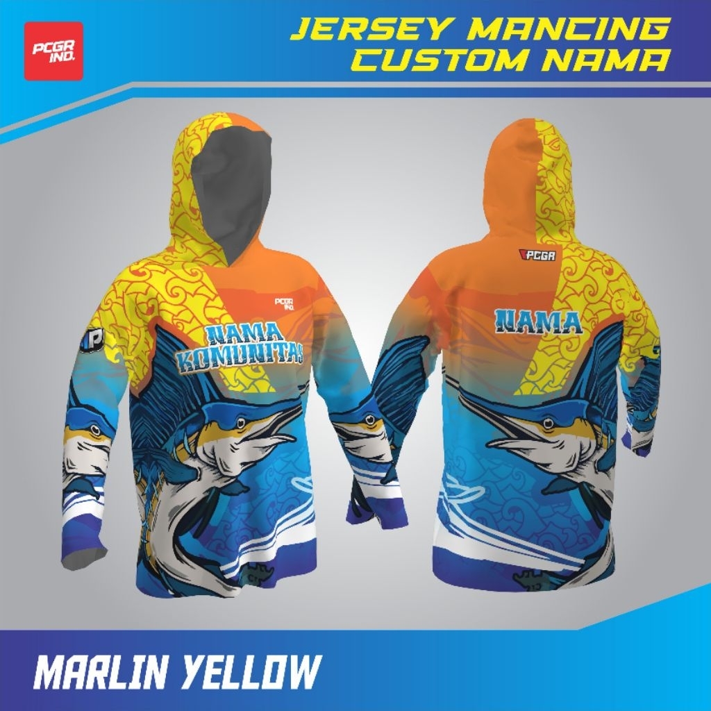 [CUSTOM] Jersey Mancing Custom Nama tema MARLIN