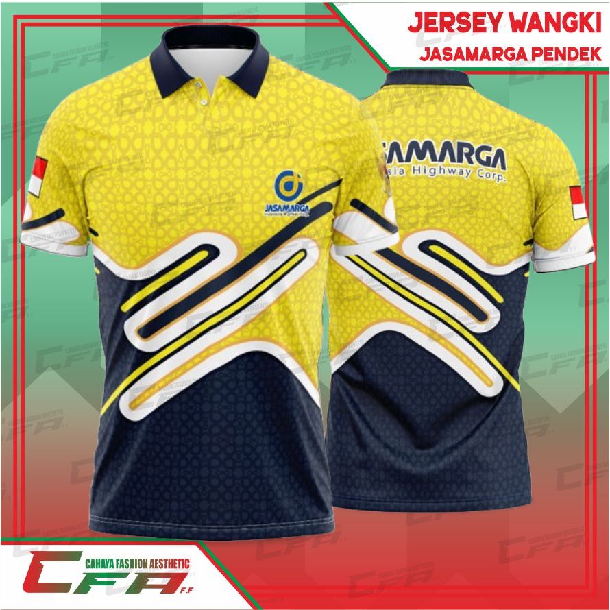 CFA JERSEY WANGKI TEMA JASA MARGA LENGAN PENDEK DRYFIT MILANO FULL PRINTING SPORTY UNISEX