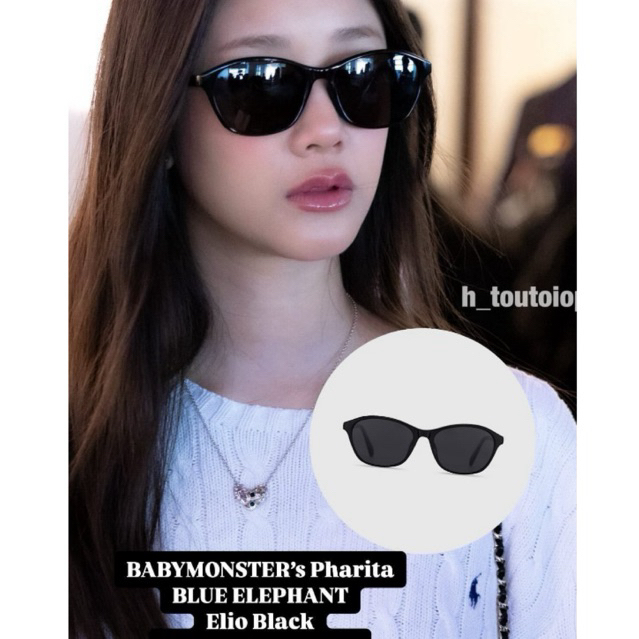 [PO KR] BLUE ELEPHANT - ELIO BLACK (BABYMONSTER PHARITA’s GLASSES)