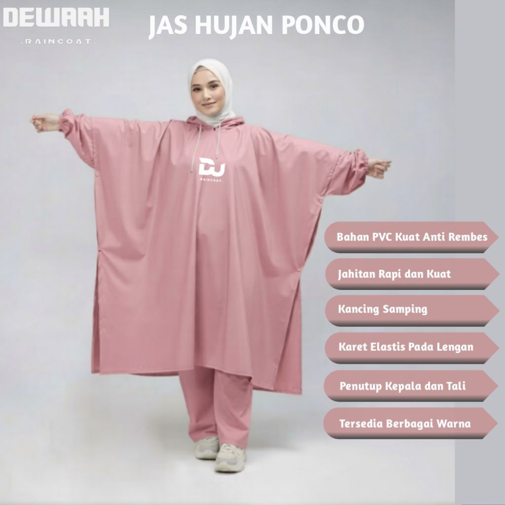 RAINCOAT/Jas Hujan Ponco Jumbo By Dewaah