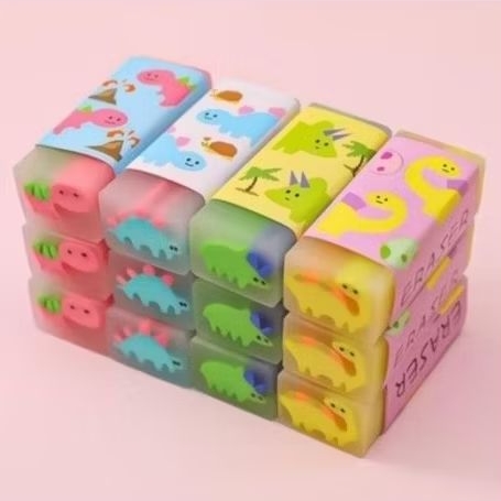 2 Pcs Penghapus dinosaurus/hapusan lucu/hapusan unik