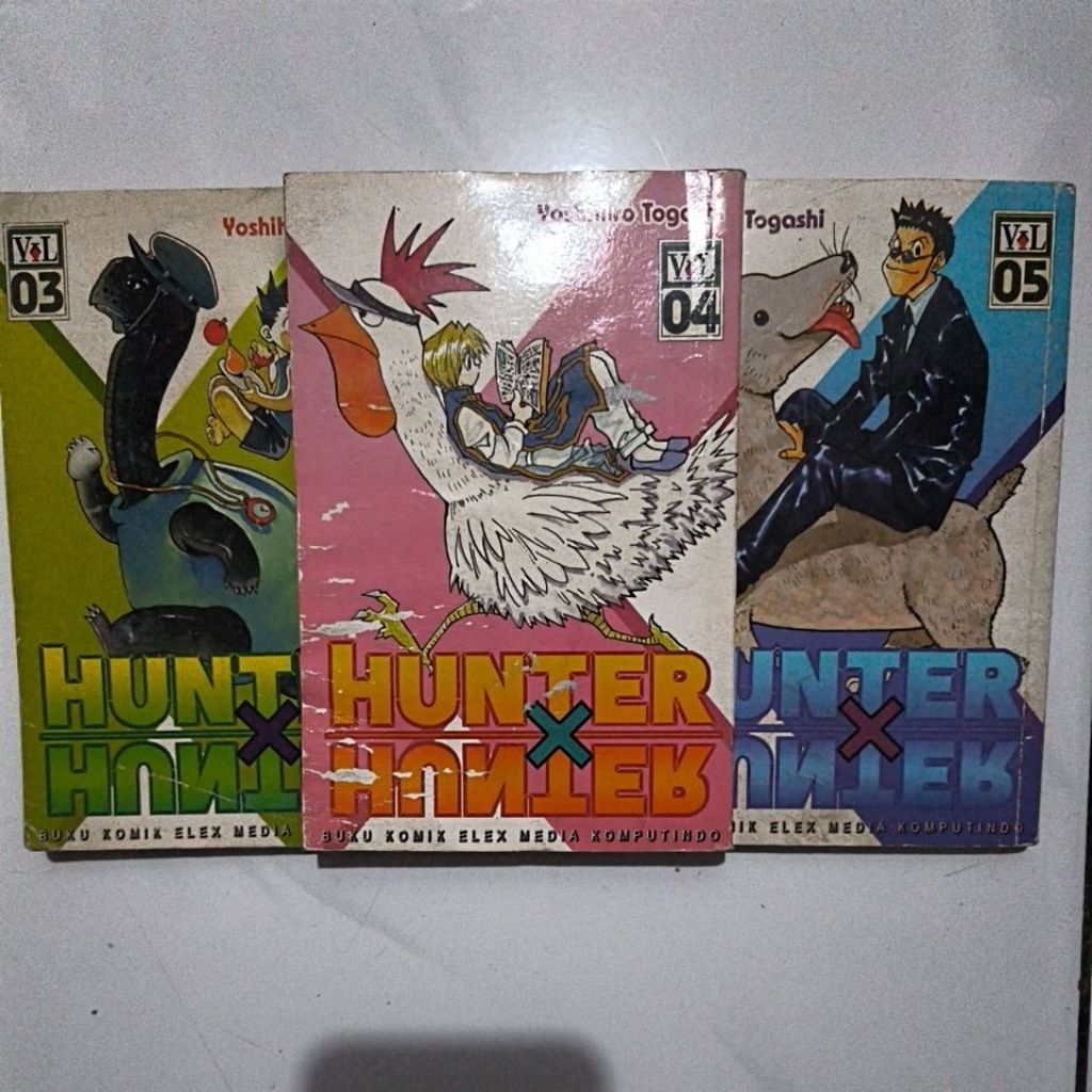 komik set hunter x hunter vol 3,4 & 5 bekas