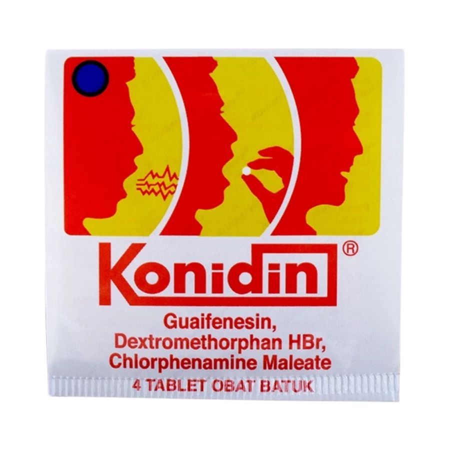 Konidin Tablet Obat Batuk Kering & Berdahak – Redakan Batuk, Tenggorokan Gatal, Flu Ringan