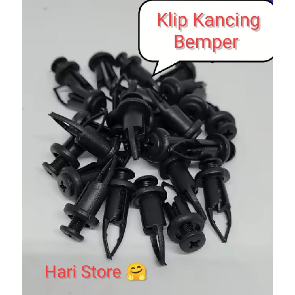 ( 15 Pcs ) Klip Kancing Bemper Body Mobil Toyota Innova, Vios, Hilux, Avanza, Altis, Fortuner, Camry