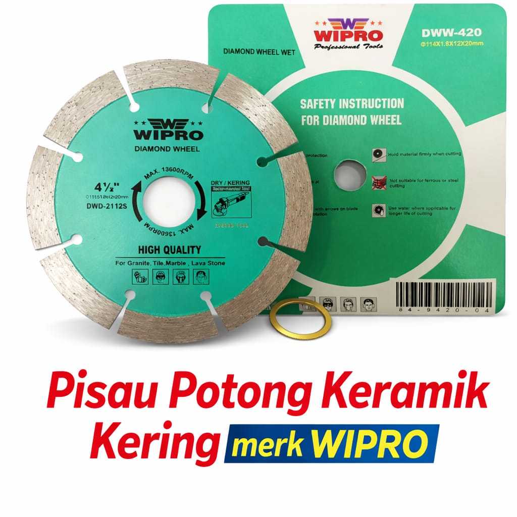 PISAU POTONG KERAMIK KERING WIPRO DIAMOND WHEEL DRY