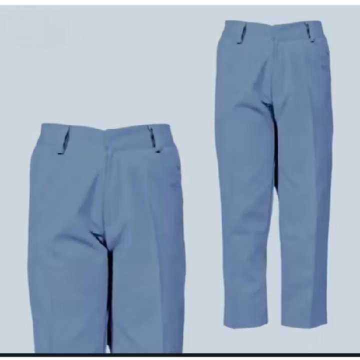 Celana Panjang Pria Abu-Abu Seragam Sekolah SMA/SMK