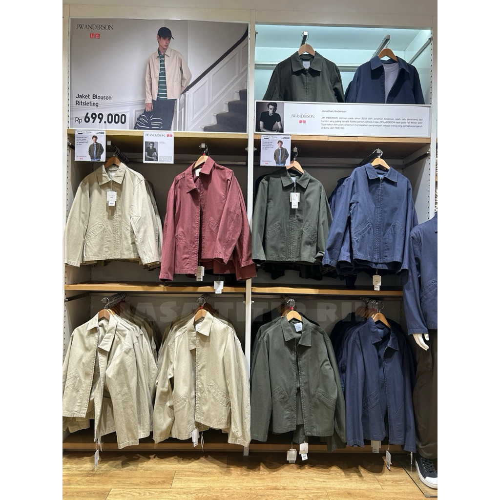 Jaket Blouson Ritsleting MEN UNIQLO