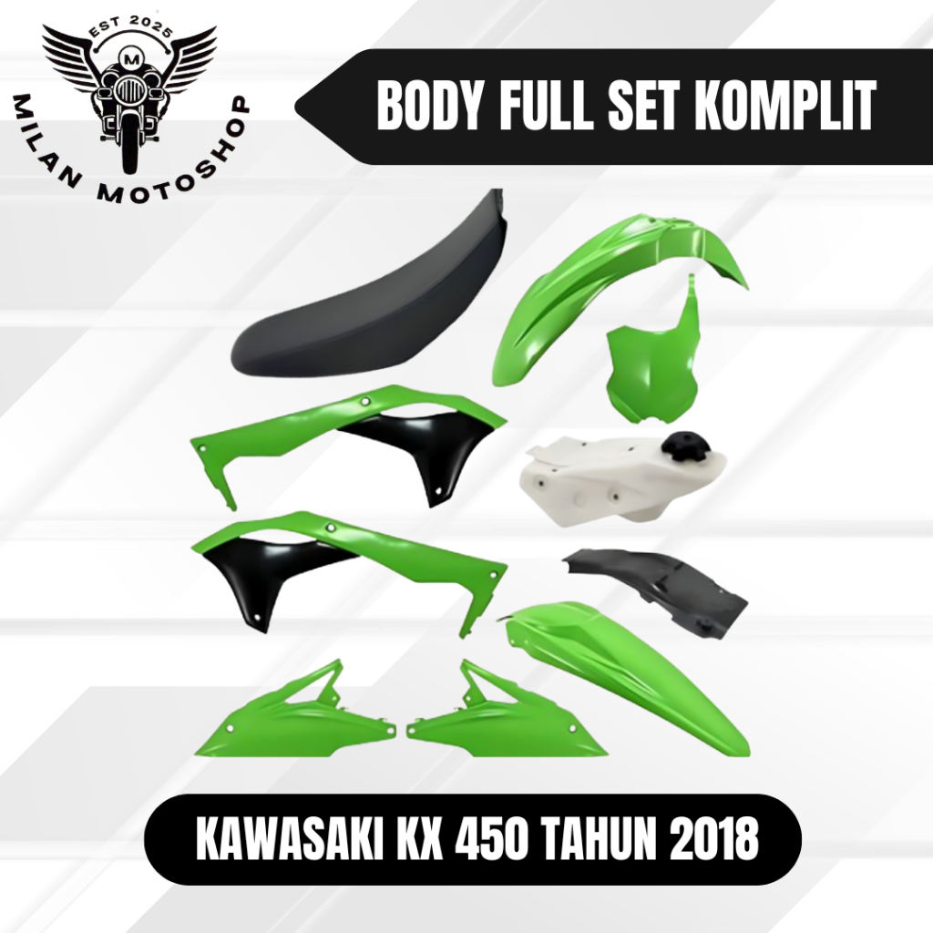 Body Kit Full Set - KAWASAKI KX 450 2018 ( Body Lengkap )