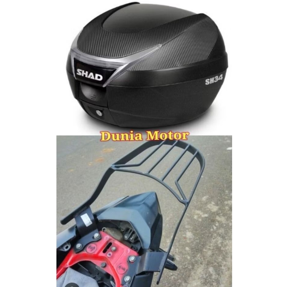 Box Shad SH 34 dan Breket box cb new / cb old / vixion new / vixion r / vixion old / nmax / pcx