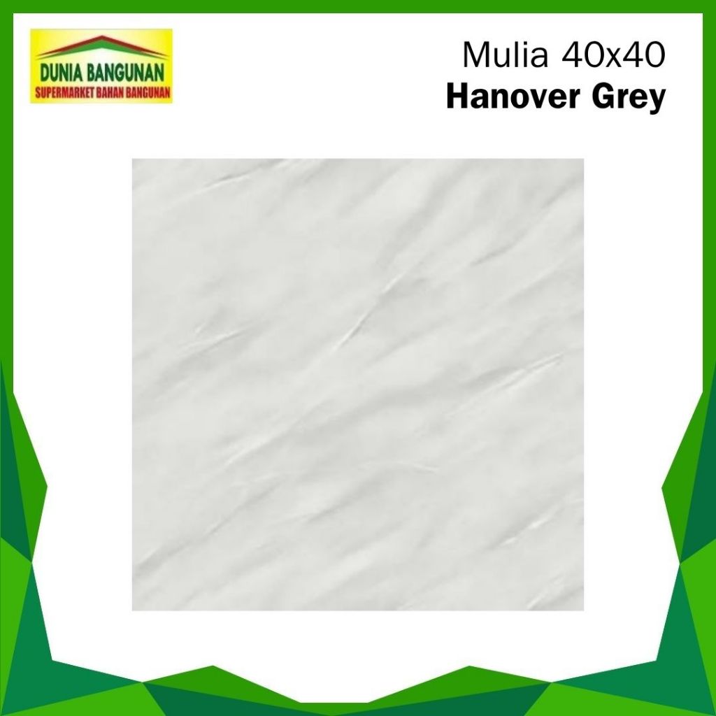 Keramik 40x40 Lantai Mulia Hanover Grey Keramik Glossy Marble Grey