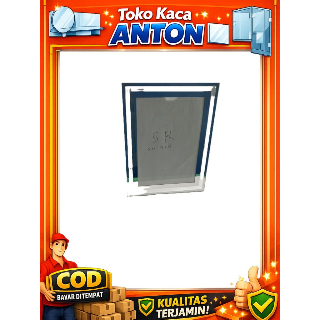 Photo Frame aesthetic 5R full kaca