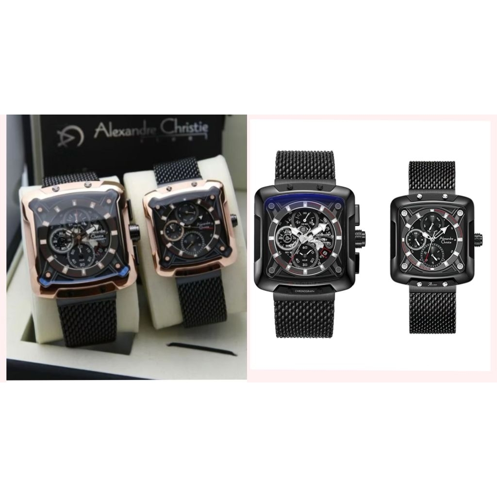 Alexandre Christie AC 3030  Jam Tangan Couple Original