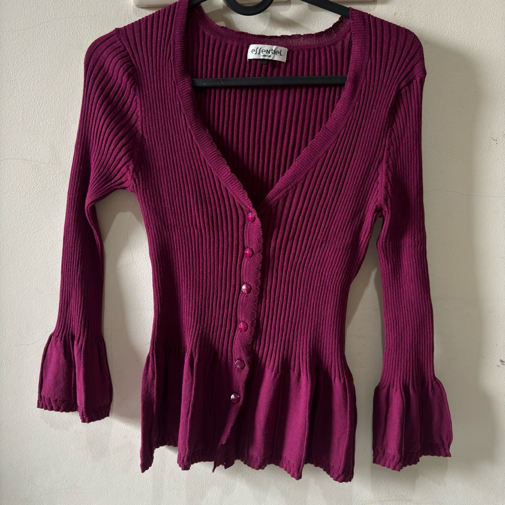 Cardigan Knit Magenta / Cardigan Magenta Pink