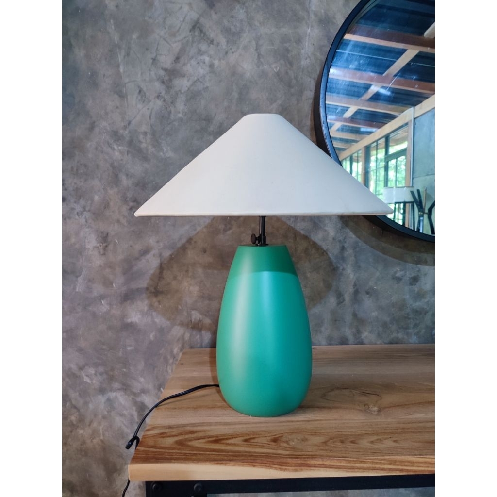 Lampu meja kayu solid lamp shade/bed side table lamps
