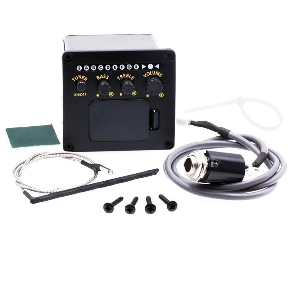 Equalizer Preamp Pickup Acoustic Rocket 3 Band AEQ 2T Tuner