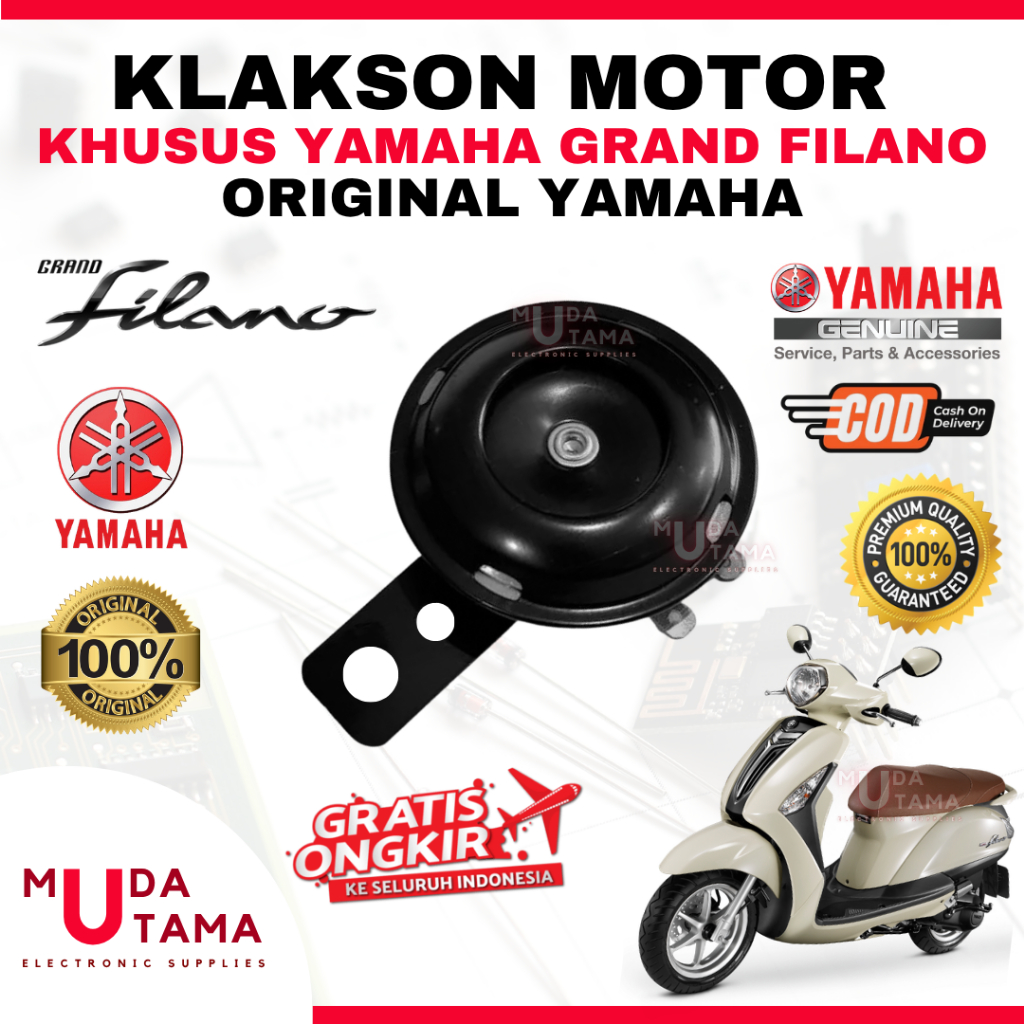 Klakson YAMAHA GRAND FILANO - ORIGINAL YAMAHA | Klakson Motor YAMAHA GRAND FILANO | Klakson GRAND FI