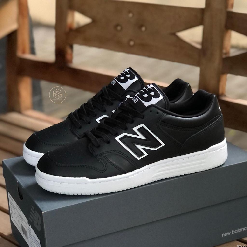Sneakers New Balance Classic BB480LV1 Leather Black White Original