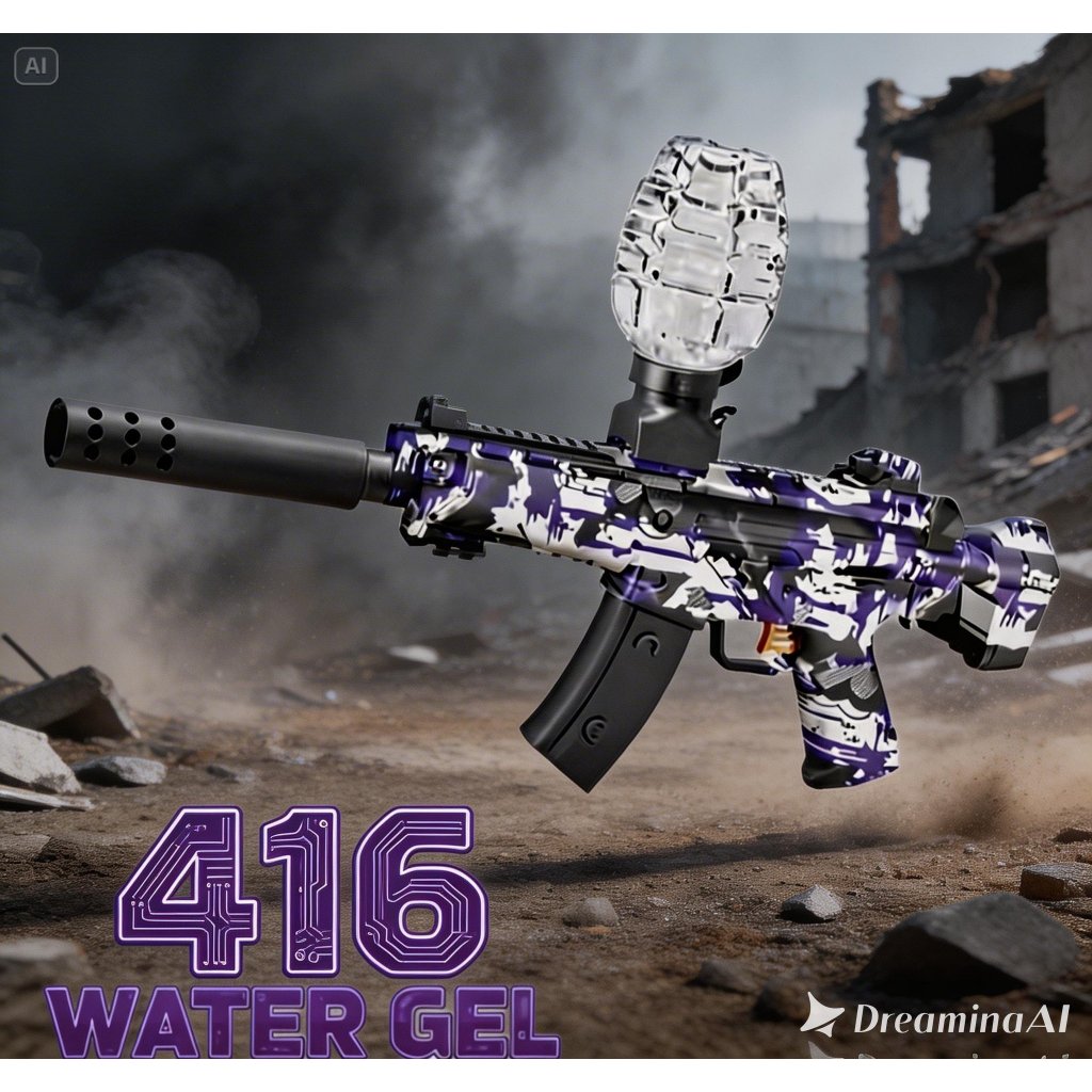 Mainan tembak anak outdor M416 Gel Blaster Anak – Mainan Viral shopee, Peluru Air Tidak Sakit peluru