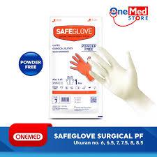 SafeGlove Sterile Surgical Gloves / Sarung Tangan Bedah Steril (Semua Ukuran)