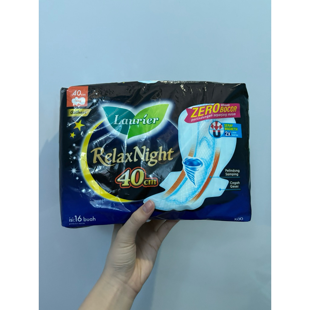 Laurier Softex Relax Night 40 cm Gathers