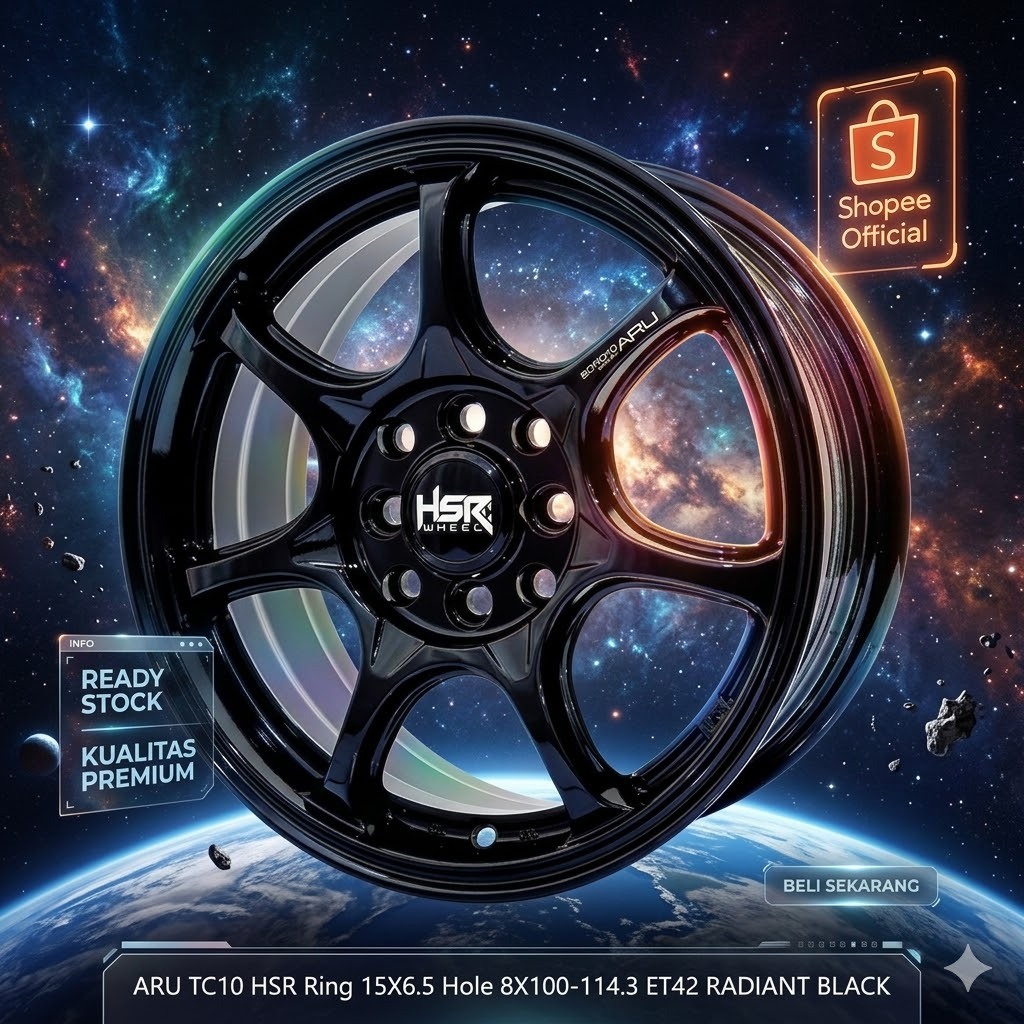 pelek mobil racing hsr R15 cocok untuk ayla altis civic brio yaris dll velg hsr ARU R15