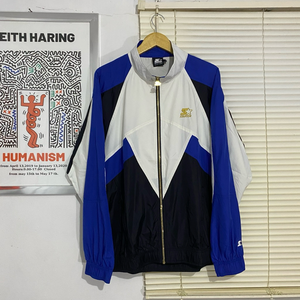 Jaket Vintage Starter Colorblock Windbreaker Jacket