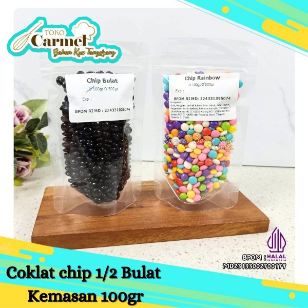 Elmer Choco Chip Bulat 500gr - Coklat Chip 4