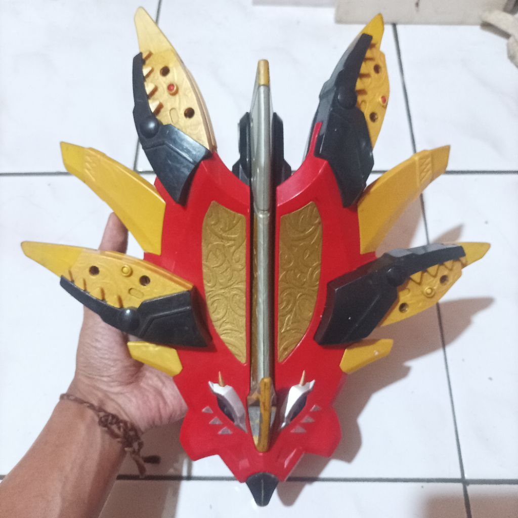 Original Bandai DX Abaranger Power Rangers Dino Thunder Mainan Action Figure