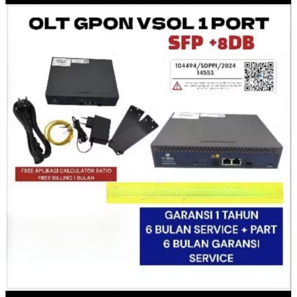 OLT GPON GLOBAL/VISOL 1 PORT