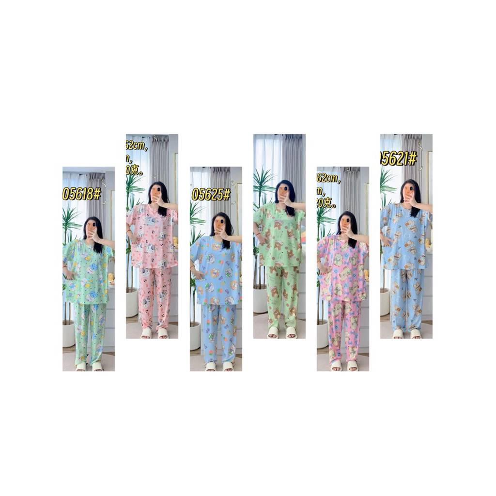 SP -  SATUAN Setelan Baju Tidur CP Jumbo Import LD 130-150cm