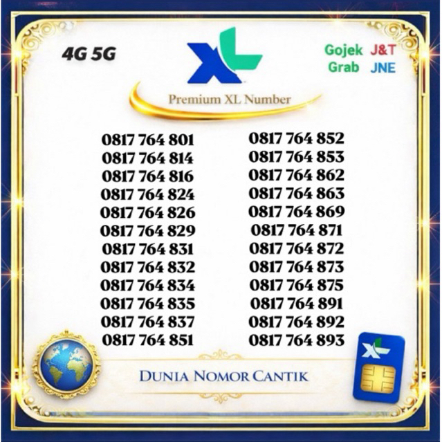nomor cantik XL 10 digit murah 4G 5G