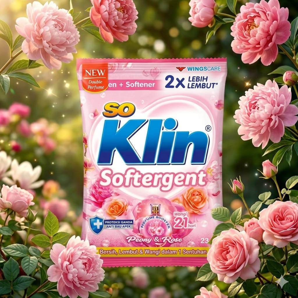So Klin Softergent 23 g / So Klin Softergent Peony & Rose / So Klin Pink