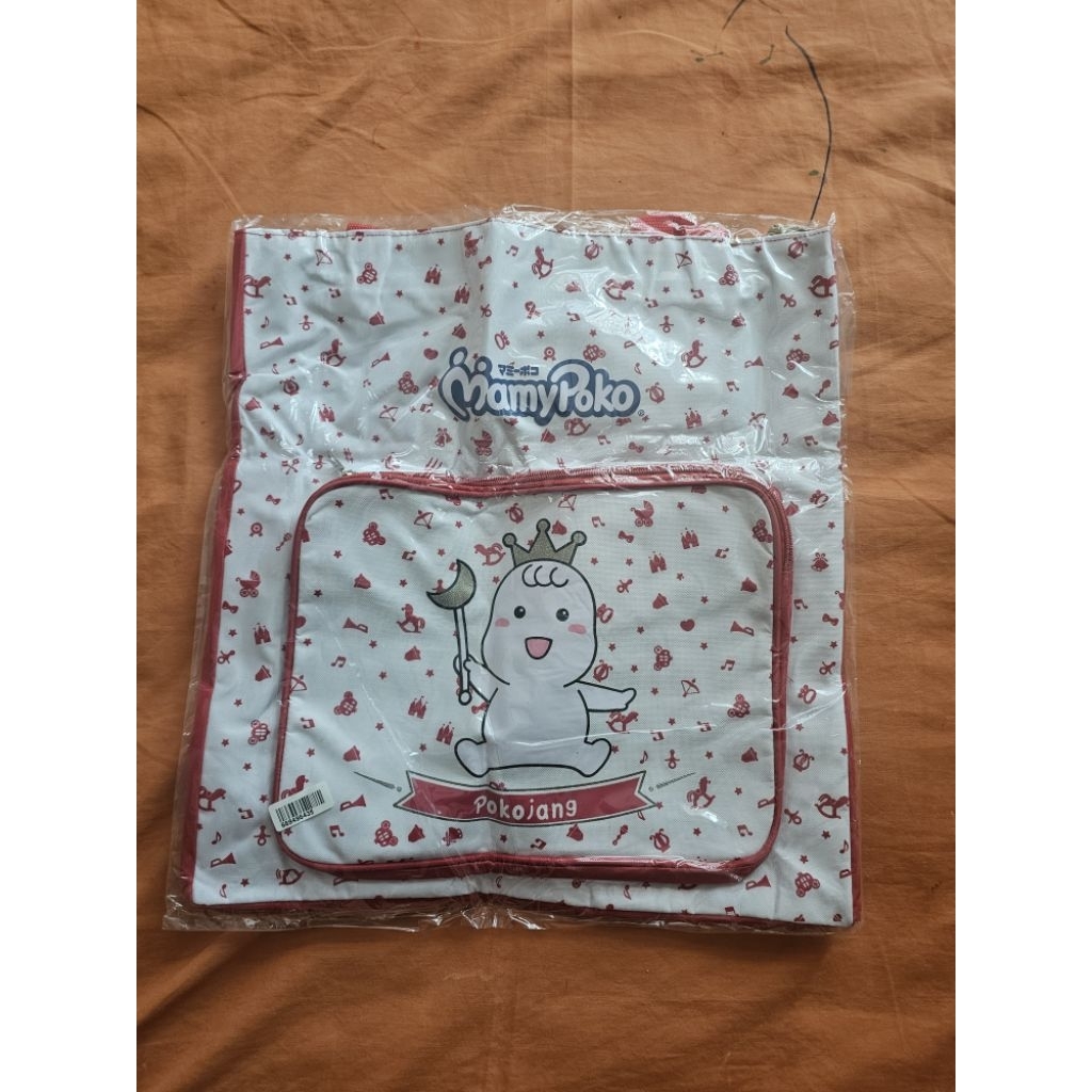 Tas mamypoko pokojang warna merah putih baruuu