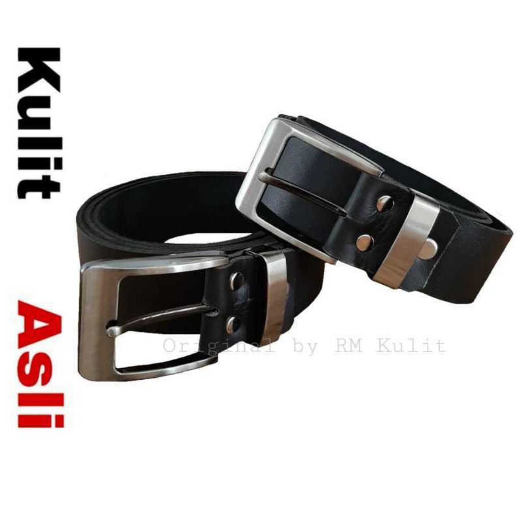 sabuk pria kulit sapi asli selapis 100% original/ikat pinggang pria kulit asli selapis original