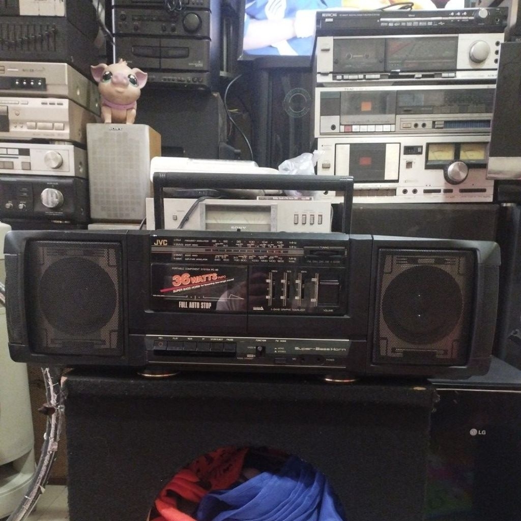 portable component system compo JVC pc-90 full original Made in Japan