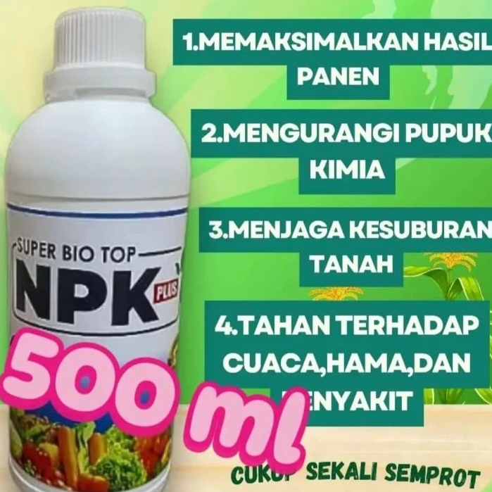 Bio NPK Cair Pupuk Bio NPK Cair Plus Ga3 21% 500ml
