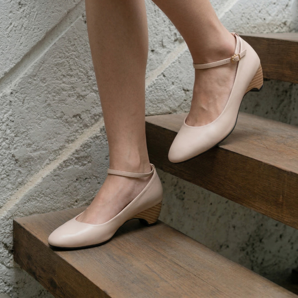 Alivelovearts Balletwood Pastel Series | Buy 1 Get 1 FREE Shoes Cleaner | Heels Pantofel 3cm Pantofe