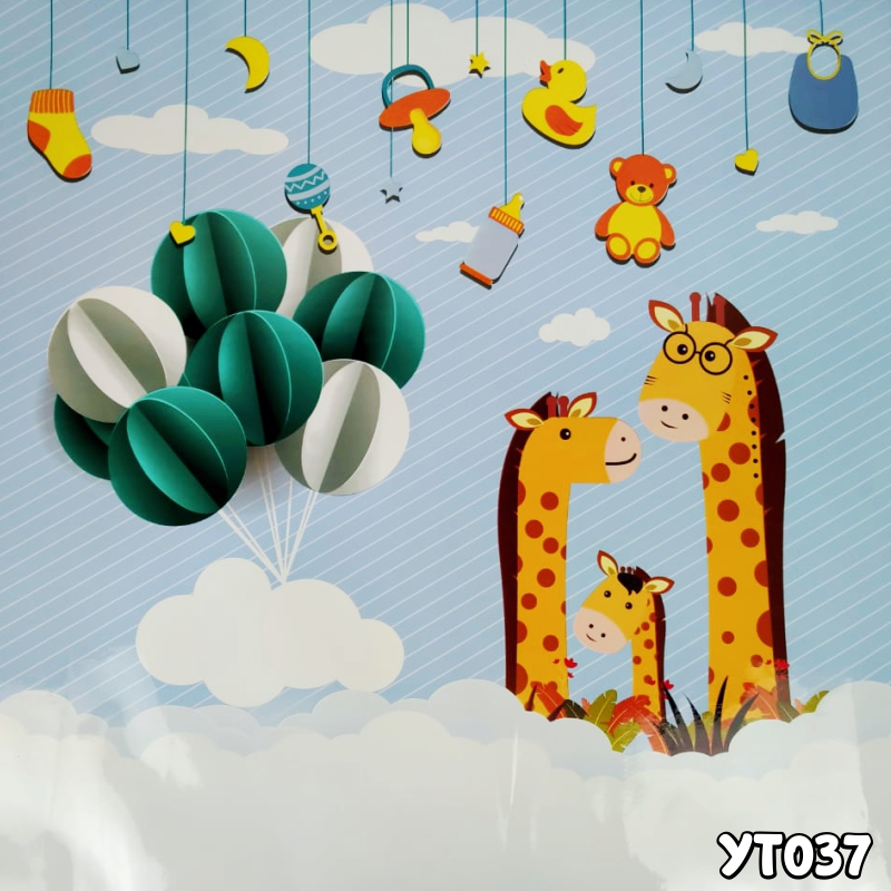 Wallpaper stiker dapur 60CM X 5M Stiker Tahan panas dan anti minyak