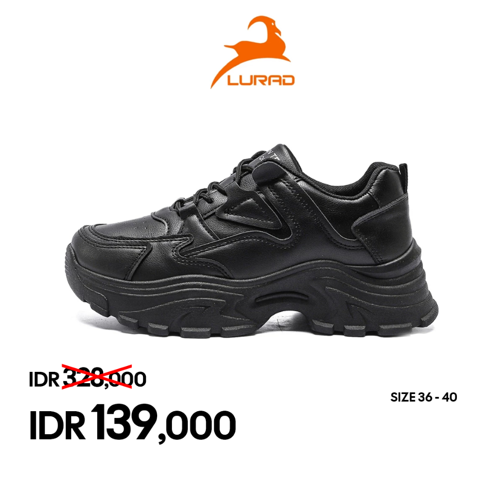 LURAD Sepatu Wanita Bertali Model Casual Sneakers Cewek Jalan Santai Sepatu Ootd Keren SM21