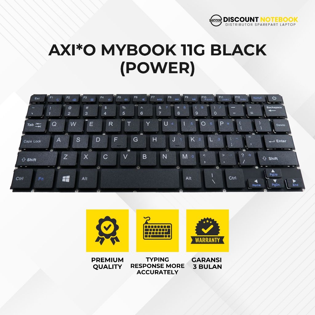 Keyboard Laptop Axioo Mybook 11G - Black
