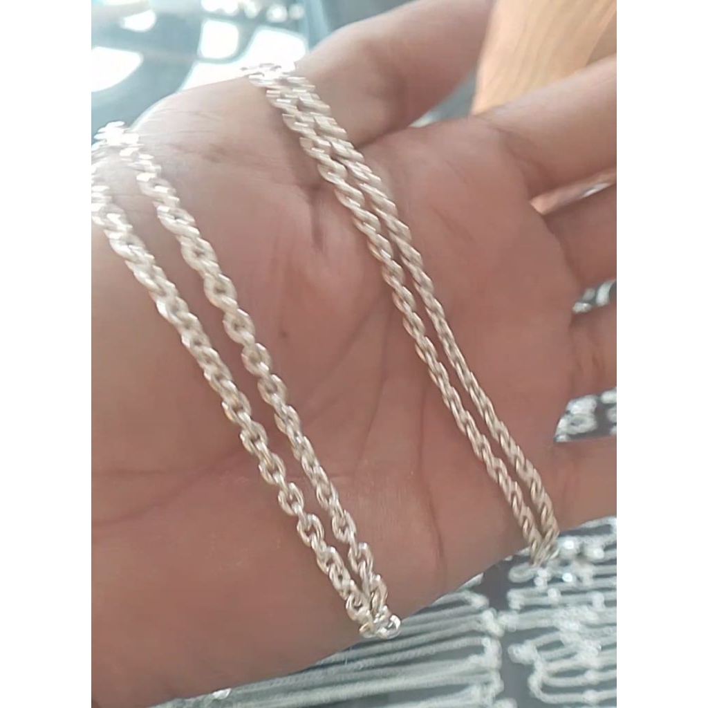 gelang kaki medan dewasa perak