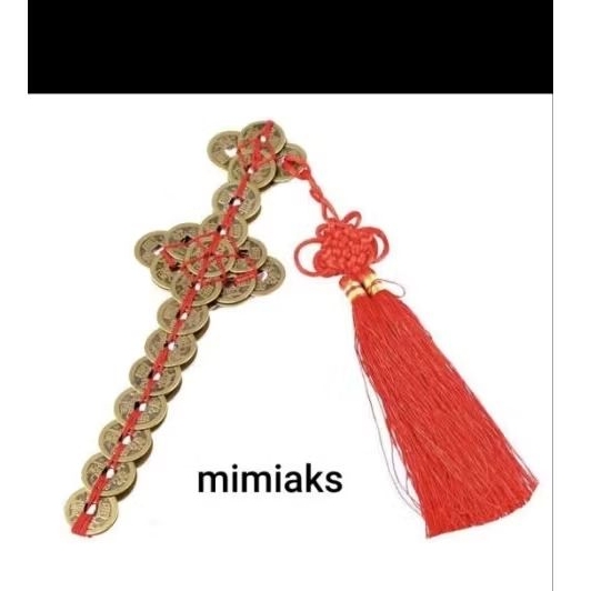 Pedang Koin Coin cina kuno Fengshui 24cm