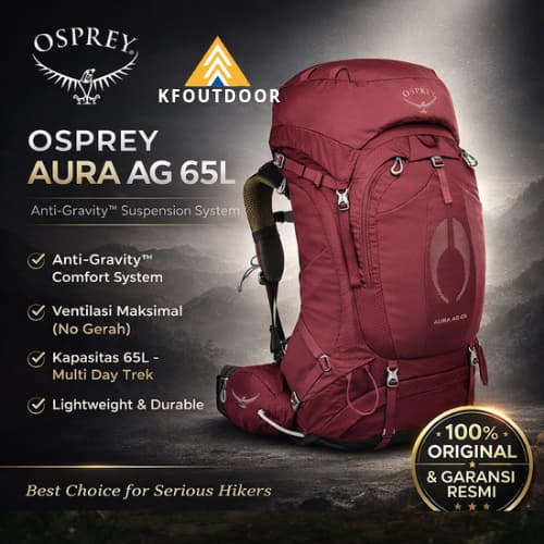 Osprey Aura AG 65 S23 Carrier Osprey Tas Osprey Original Osprey