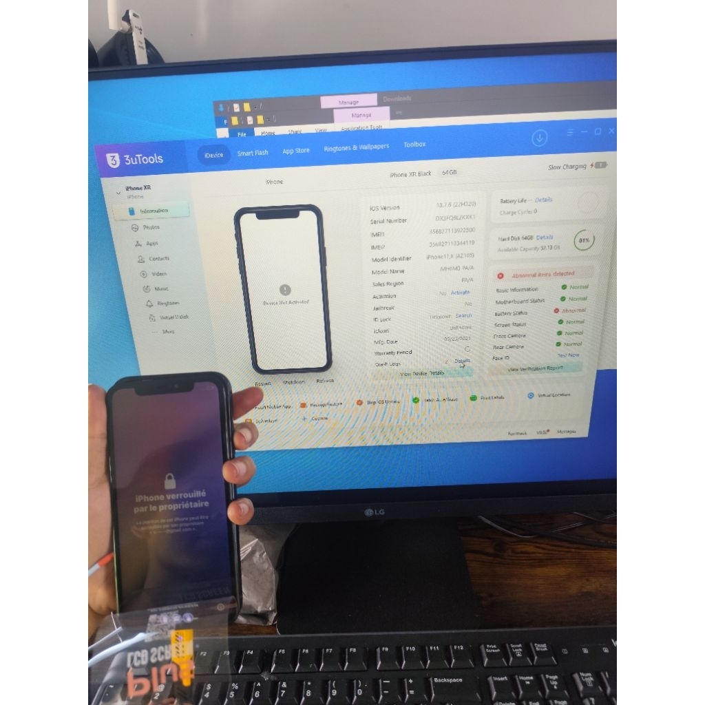 Spartpart Mesin I-Phone XR 64GB lock iCloud (Baca deskripsi