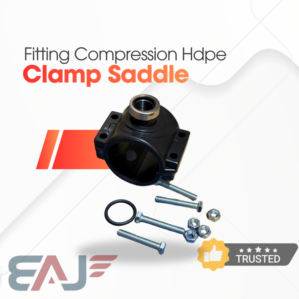 Clamp Saddle Hdpe 32 x 1/2 Inch | Klem Sadel Hdpe 32 x 20mm | Klem Saddle Hdpe